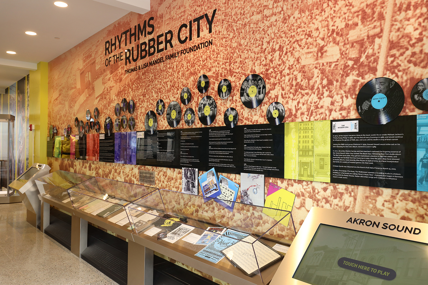 Akron History Center music display